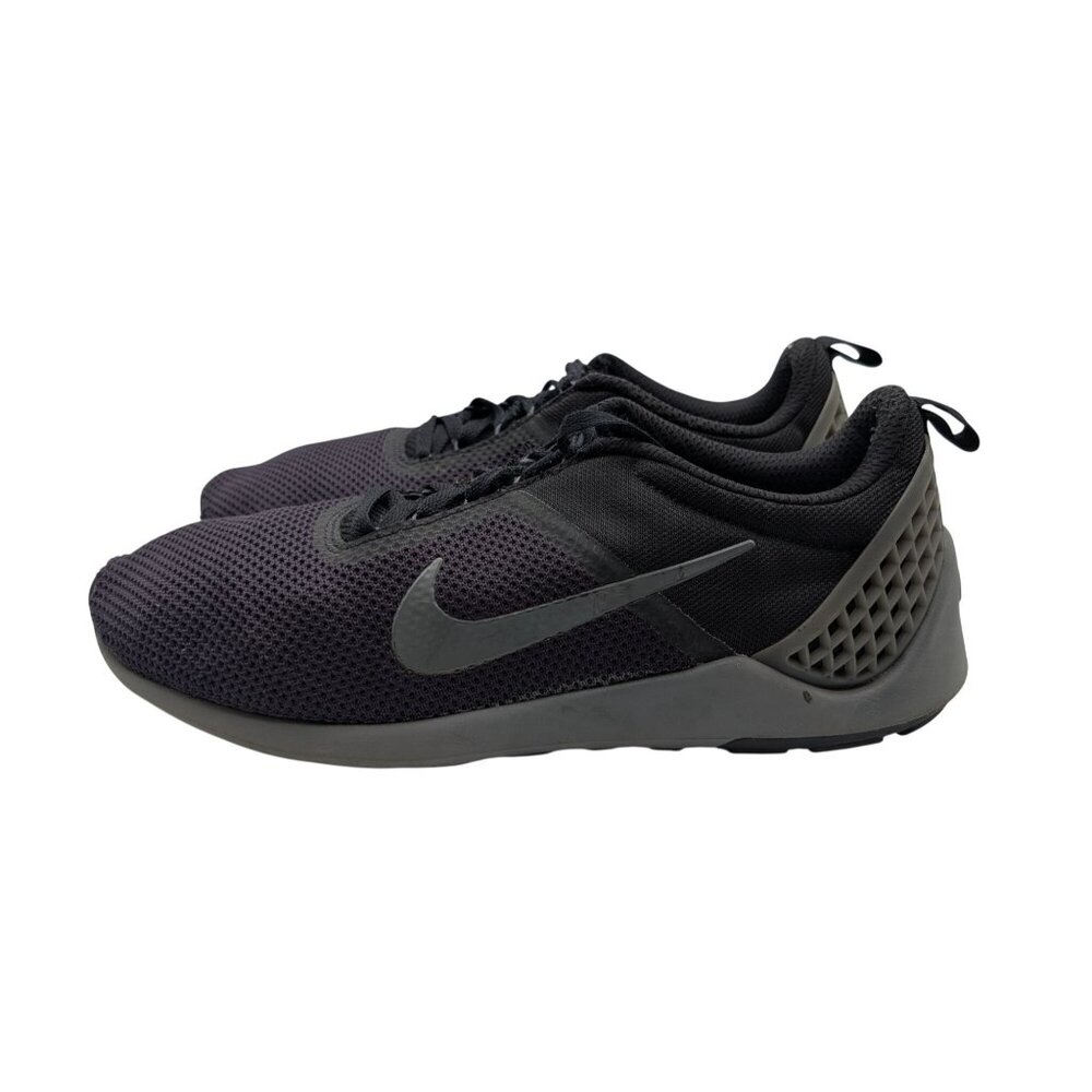 Nike Mens Lunarestoa 2 Essential Black Gray Running Athletic Sneakers Size 14 - Picture 6 of 8